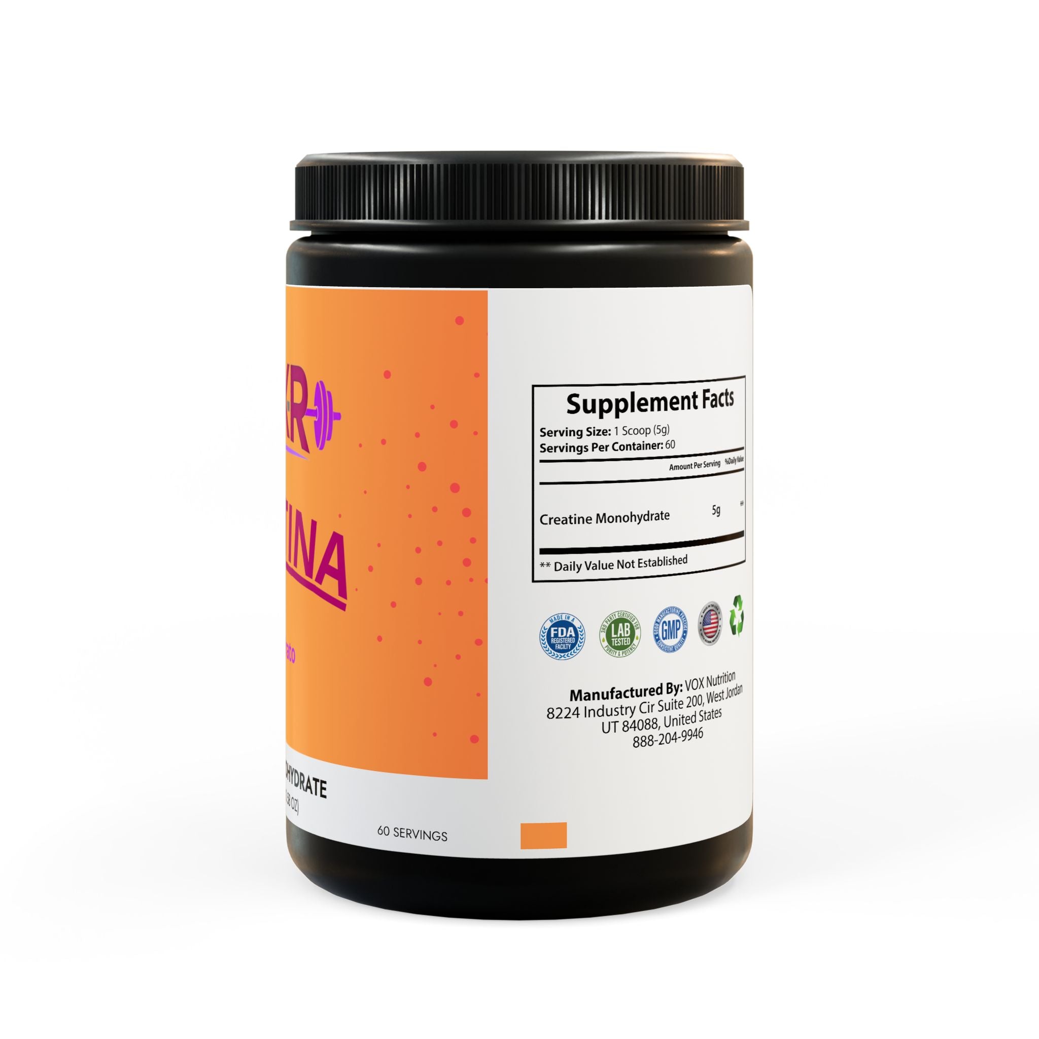 Creatine Monohydrate Supplement (300g, 10.58oz)